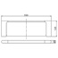 EDEN Metal Shelf 5609-1